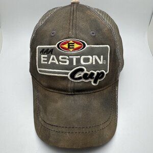 AAA Easton Cup Hat Cap Adjustable Gray Black Pre-Owned Worn GR40